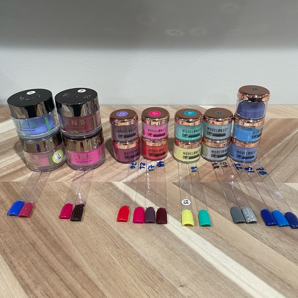 Assorted Dip Nail Powder Set with Electric Nail Drill - Multi Color